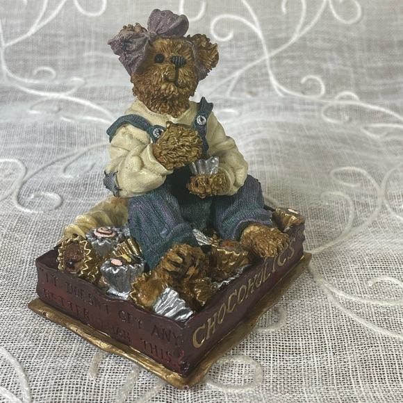 Vintage Chocoholics Anonymous Fanny Sweets Cheeks Boyds Bears “Never Enough” - Picture 2 of 8